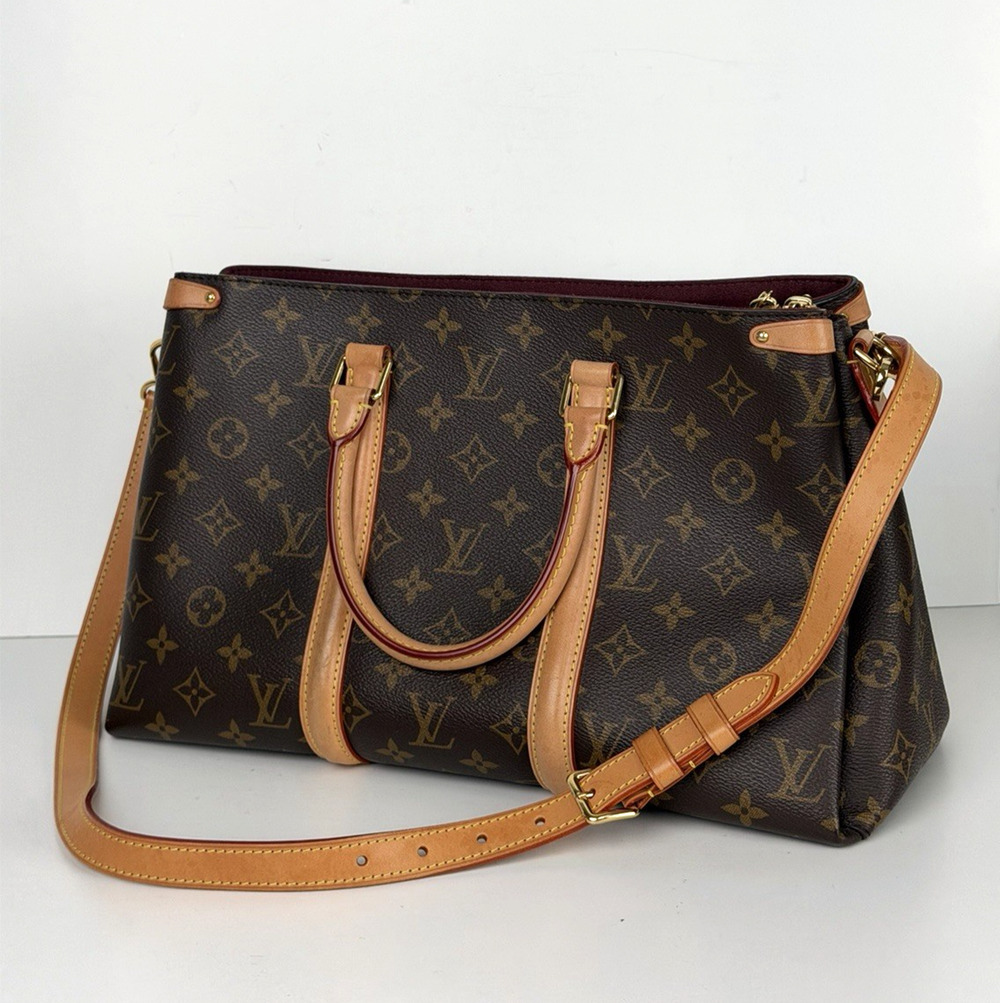 Louis Vuitton Soufflot MM Shoulder Bag LV Monogram Brown Coated Canvas 2020 S21